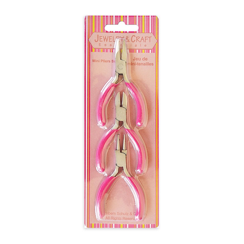 Jewelry Mini Pliers Set 3“ 3Pc Blister Ib