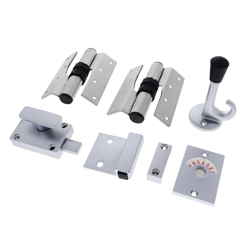 Lenlok HCSFWIGHSSRH Screw Fixed Gravity Hinge Set, Hold Closed, Right hand, Satin Stainless Steel
