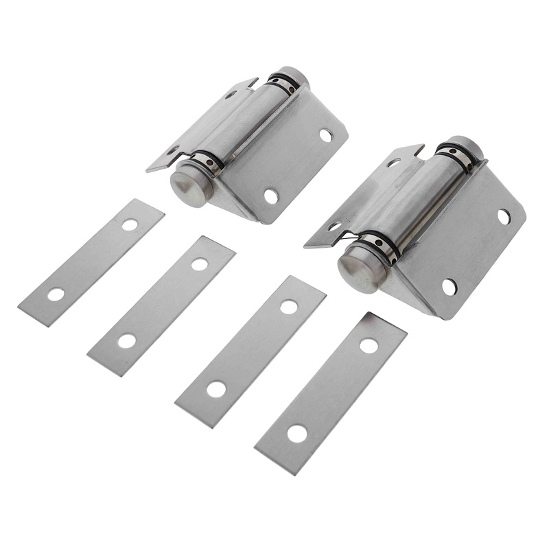 Lenlok M209,  Spring Hinge, Hold Closed, Bolt Through, Pair, Satin Stainless Steel