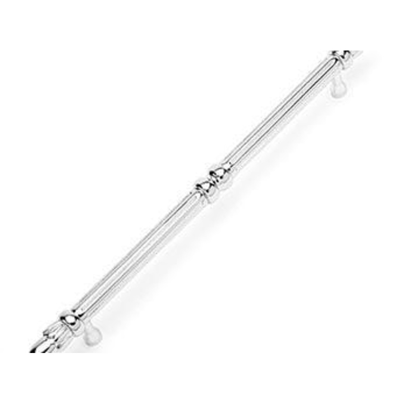Lined Rod Pull with Petals @ End 8 – Polished Nickel