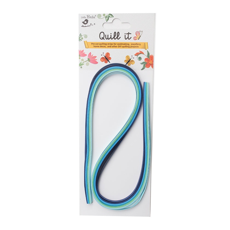 Qulling Strips 21Inch X 5Mm Mediterranean Sea 50Strips