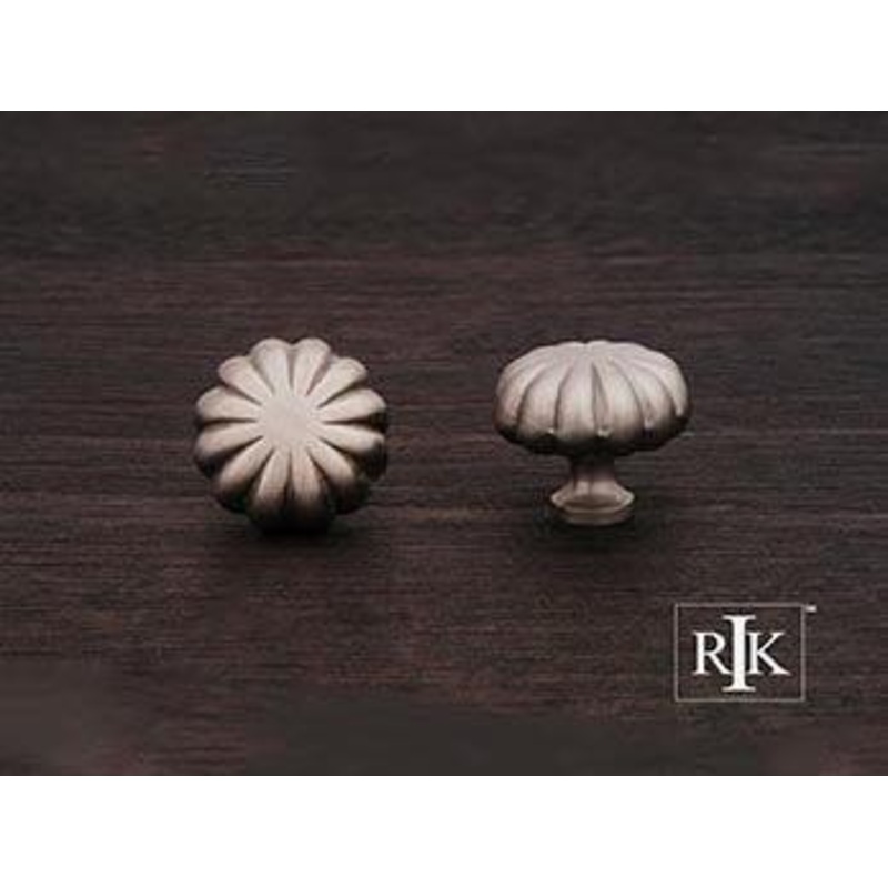 Smooth Melon Knob  1 1/4 (32mm) – Pewter