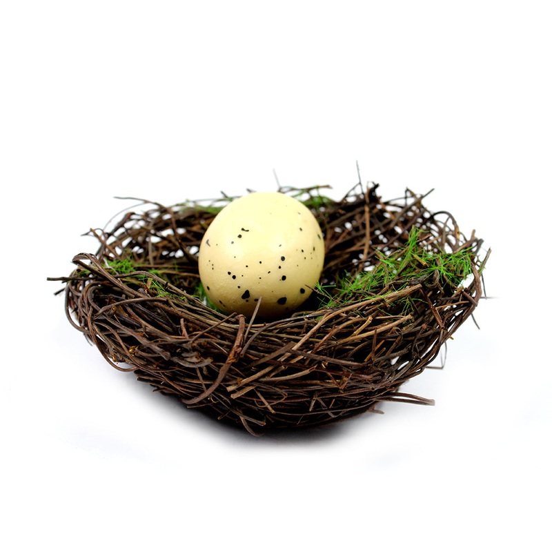 Bird Nest W/Egg 1pc