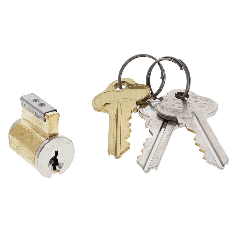 Carbine Lenlok Cylinder, 4 pin, C4 Keyed Alike KA1, Satin Chrome