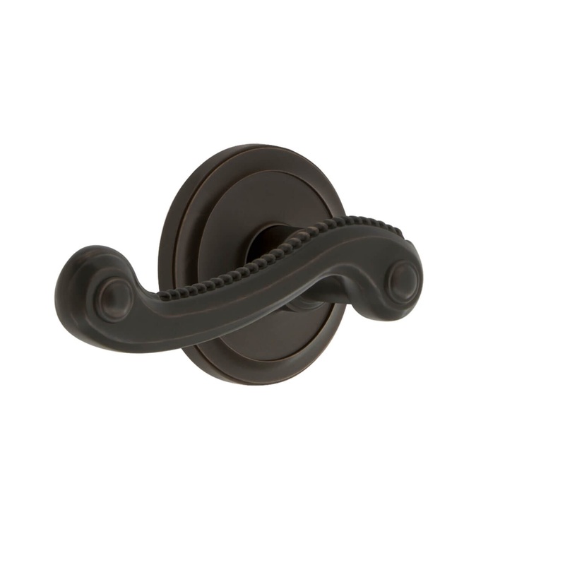 Circulaire Rosette with Newport Lever in Timeless Bronze