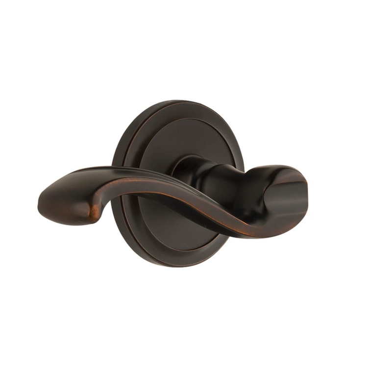 Circulaire Rosette with Portofino Lever in Timeless Bronze