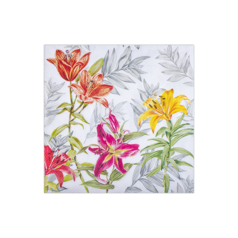 Decoupage Napkin Lily Valley 13in X 13in 3 Ply 1pc