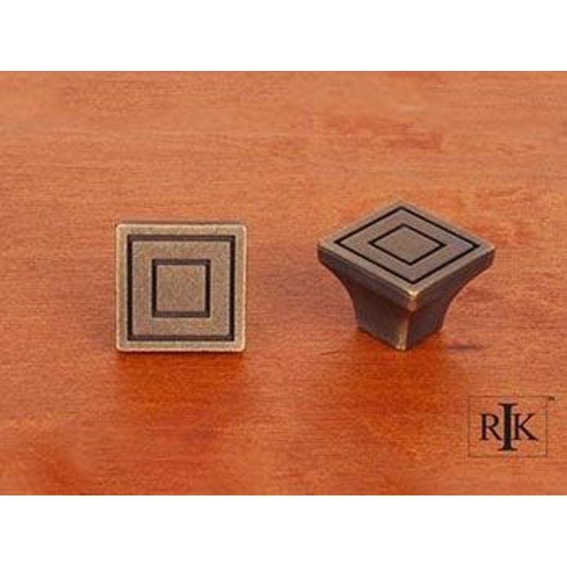 Large Contemporary Square Knob 1 1/16 (27mm) – Antique English