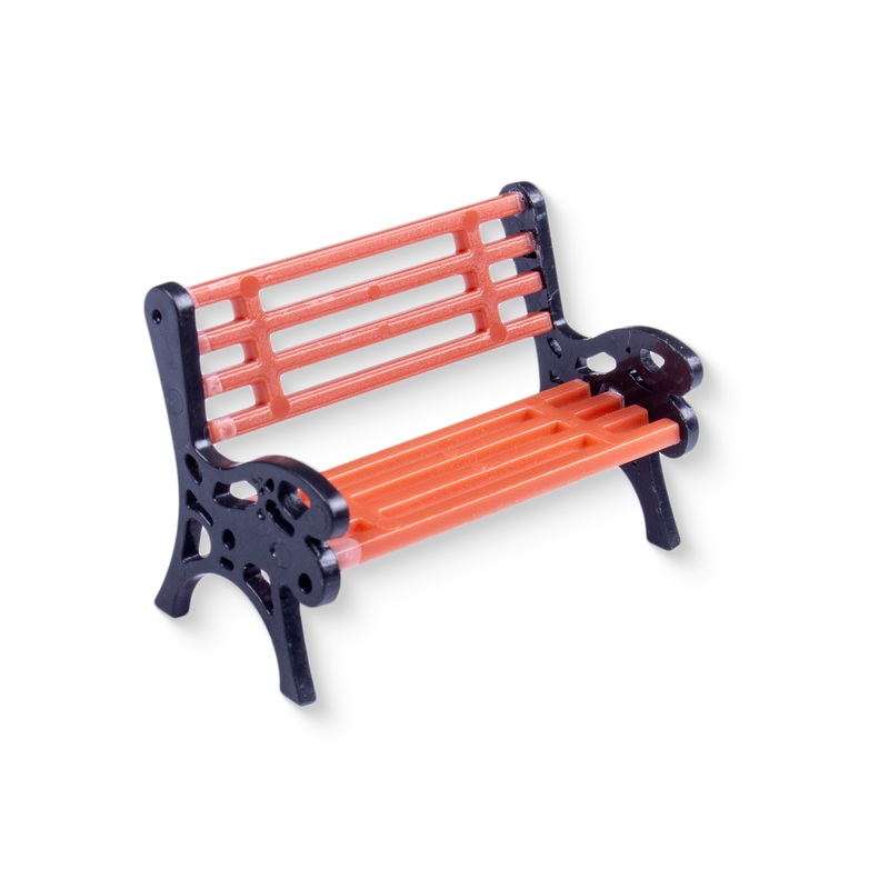 Miniature Park Bench Brown L42mm1pc