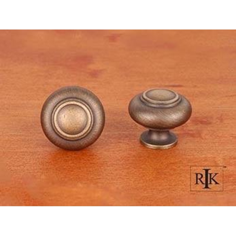 Small Double Ringed Knob 1 1/4 (32mm) – Antique English