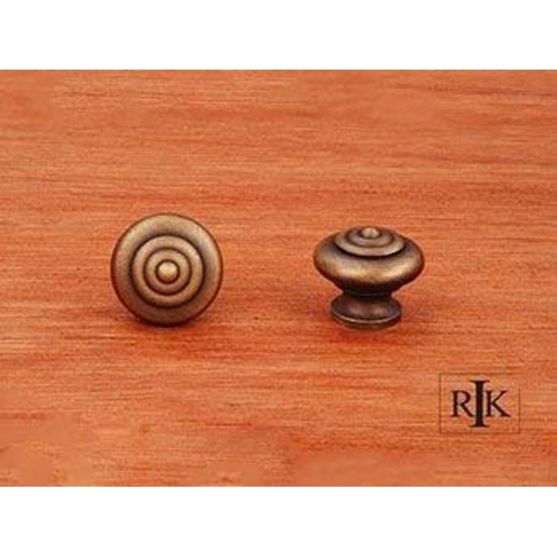 Solid Knob with Circle @ Top  1 (25mm) – Antique English