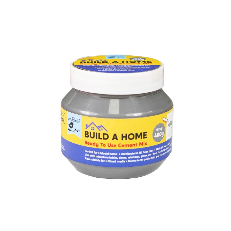 Build A Home Ready To Use Cement Mix Gray 400G Bottle Lb