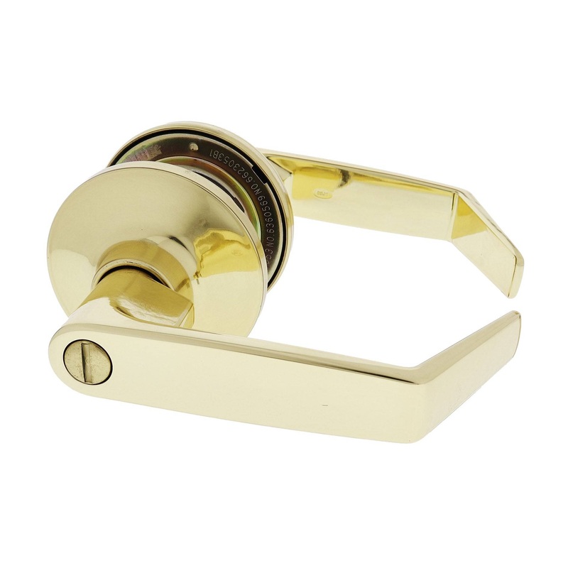 Carbine Rosehill Tiebolt Privacy set, 60-70mm backset, Boxed, Polished Brass