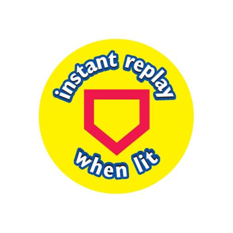 DECAL (BUTTON INSTANT REPLAY) 2/SHEET [CX7005]