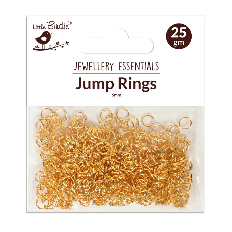 Findings Jump Ring Open 6Mm Gold 25Grm Pbhc Ib