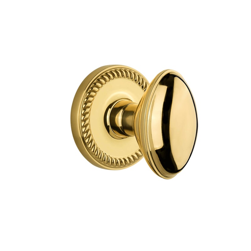 Newport Rosette with Eden Prairie Knob in Lifetime Brass U9569647231