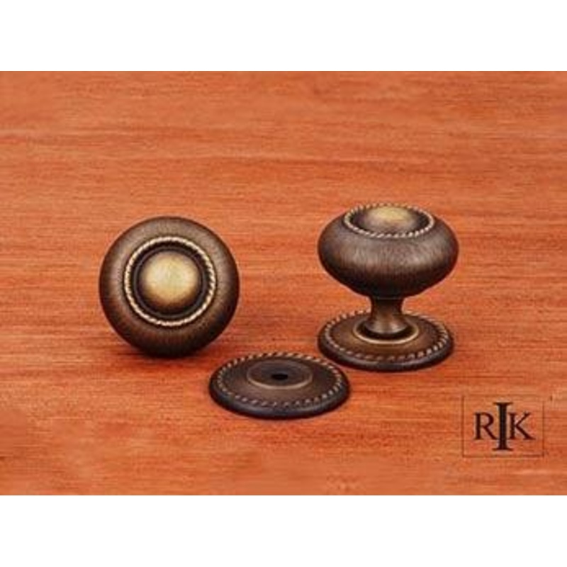 Rope Knob with Detachable Back Plate 1 1/2 (38mm) – Antique English