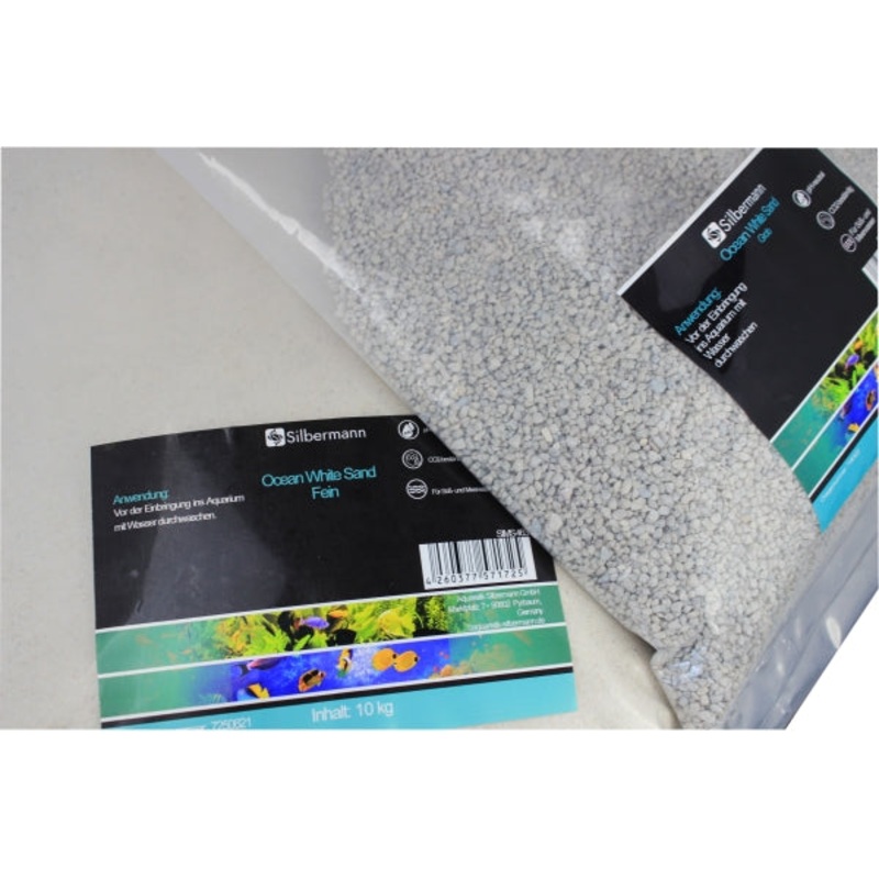 Silbermann Ocean White Sand fein (0,1-0,5mm) 15 kg