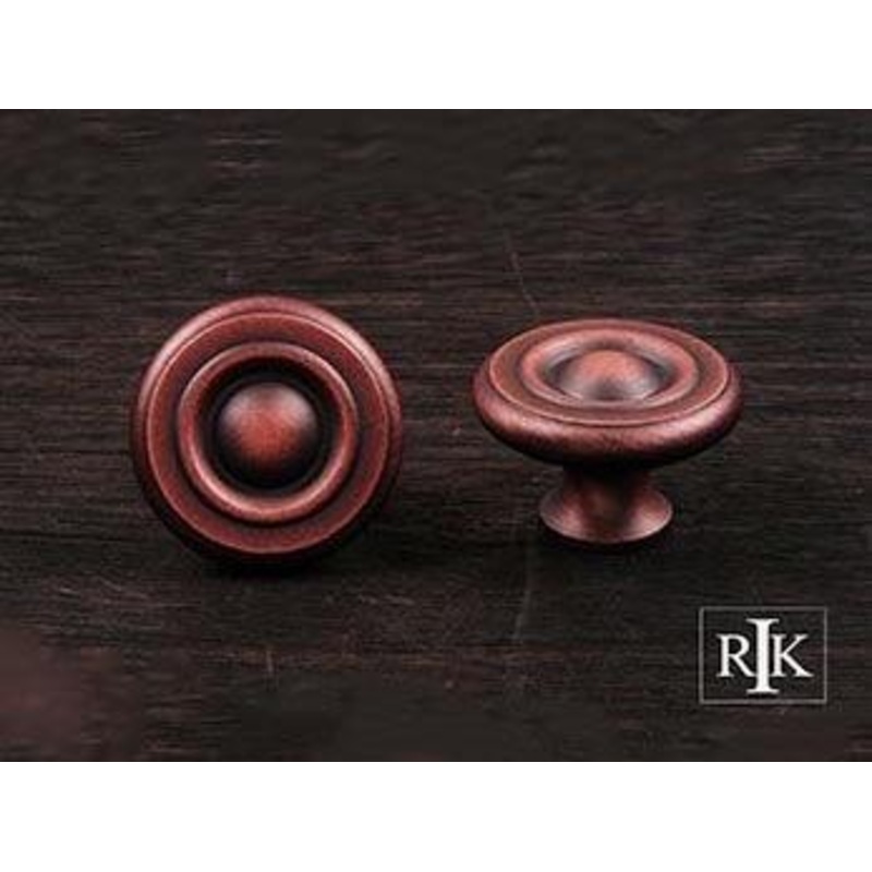 Solid Georgian Knob 1 1/2 (38mm) – Distressed Copper