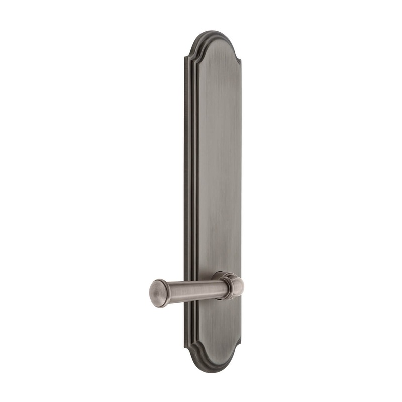 Arc Tall Plate with Georgetown Lever in Antique Pewter