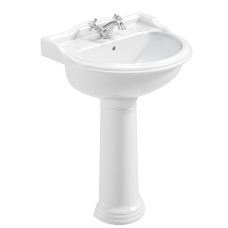 CAMBRIDGE 1 Tap Hole Wash Basin & Full Pedestal