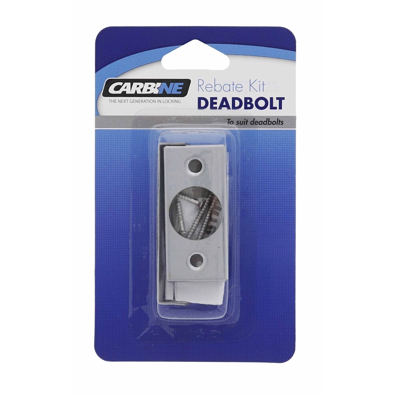 Carbine rebate kit deadbolt stainless steel display pack