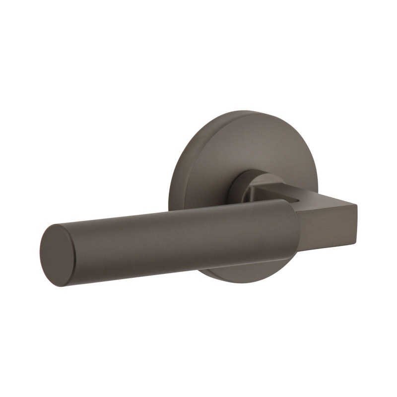 Circolo Rosette with Contempo Lever in Titanium Gray