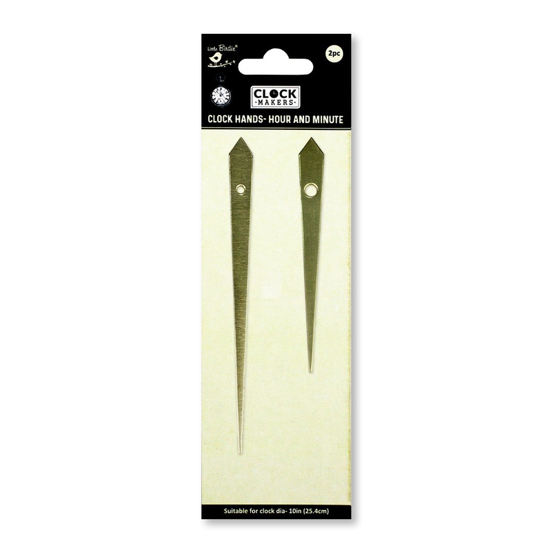 Clock Hands Hour And Minute Chronos Gold Hour 10.6Cm; Minute 14.3Cm 2Pc Pbci Lb