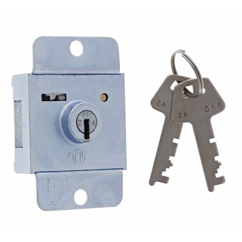 Firstlock 6MM Projection Lock, Keyed to Differ Poly Bag, Zinc Plate