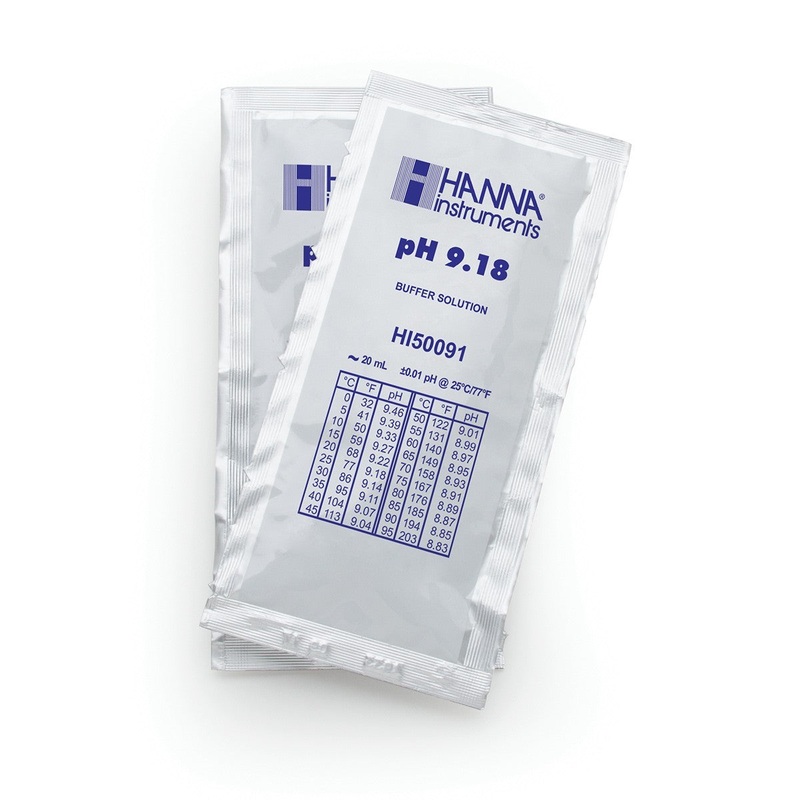 Hanna HI70009C Pufferlsung pH 9,18, 25x 20 ml-Beutel