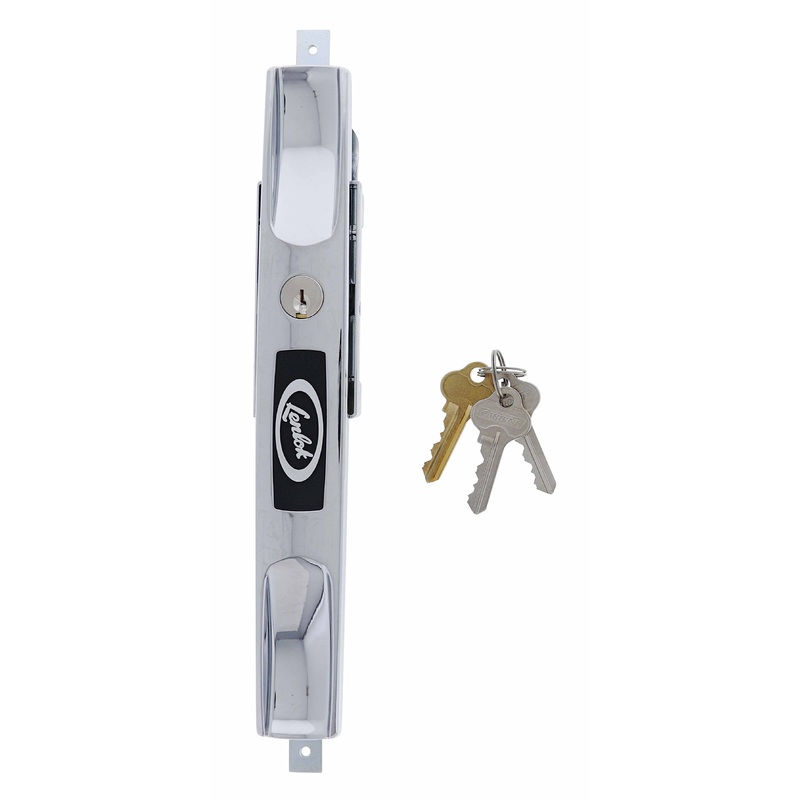 Lenlok 4323 Long Dual Grip Face Roller Door Lock, 4 pin, C4 Keyed to Differ ,