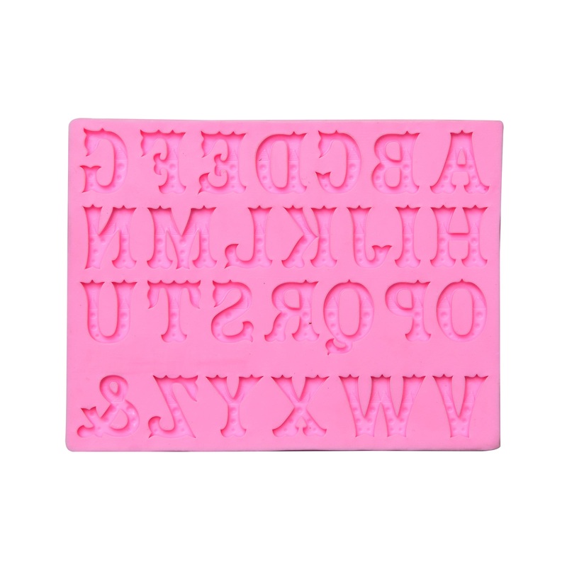 Silicone Mould Uppercase Alphabets 15.3cm X 11.8cm X 0.9cm 1pc