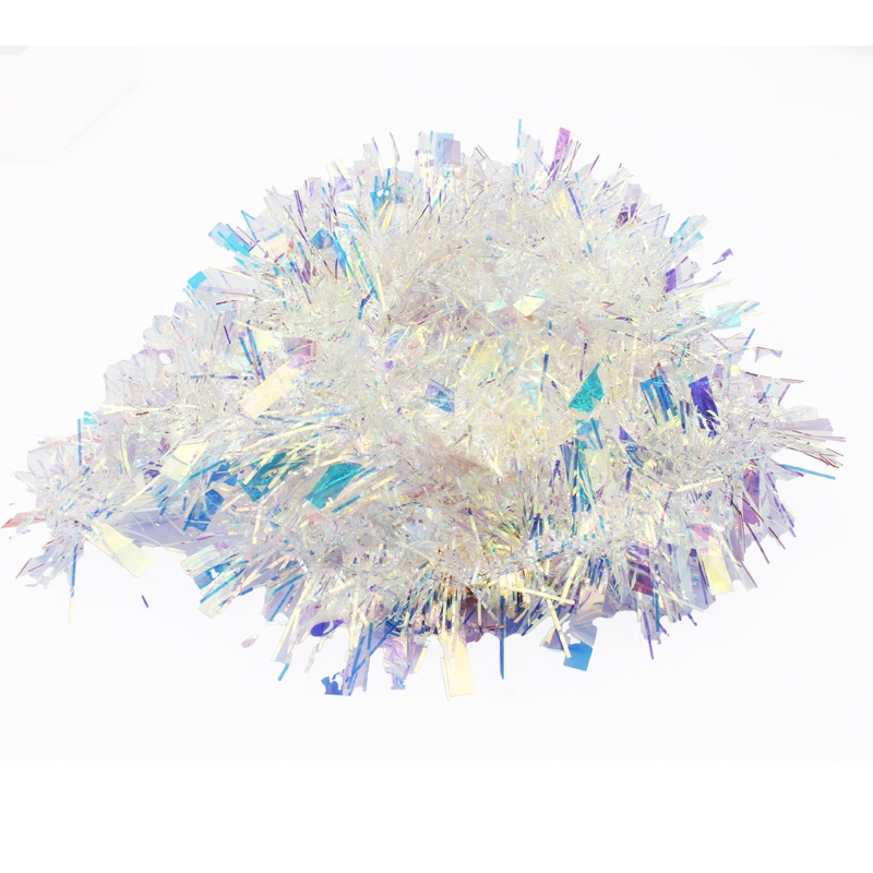 X-Mas Tinsel Holographic Gold 2Mtr