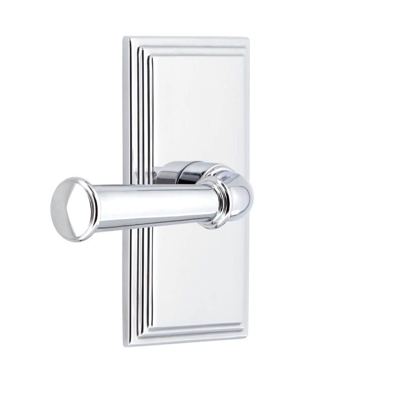 Carr Short Plate with Georgetown Lever in Bright Chrome