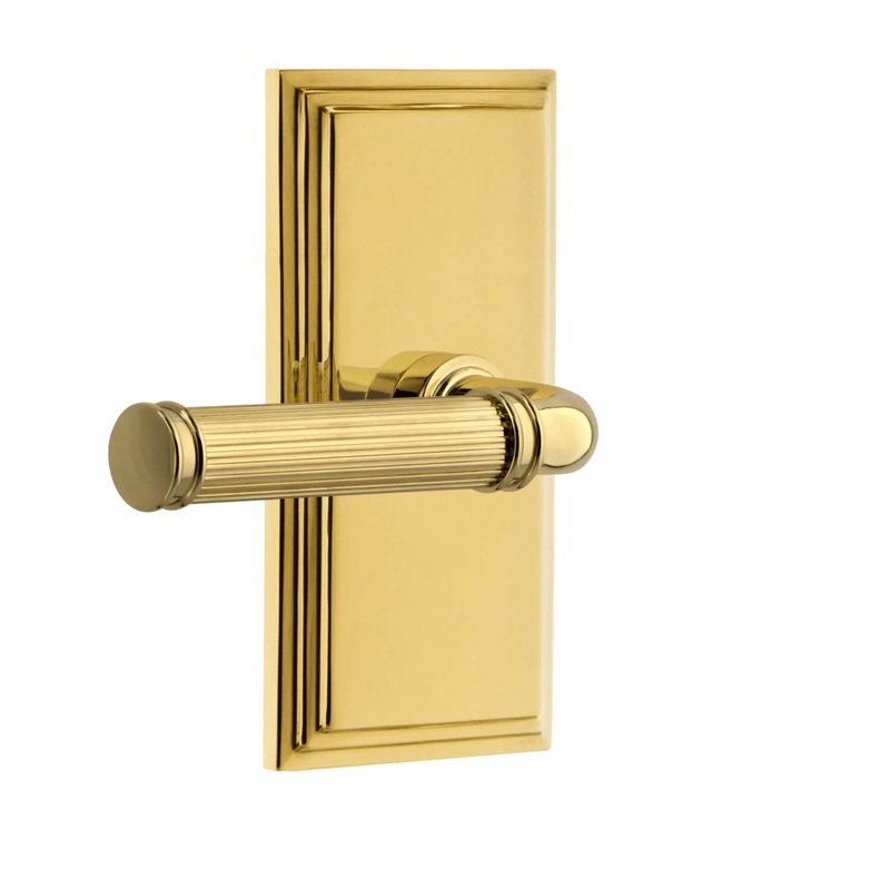 Carr Short Plate with Soleil Lever in Lifetime Brass