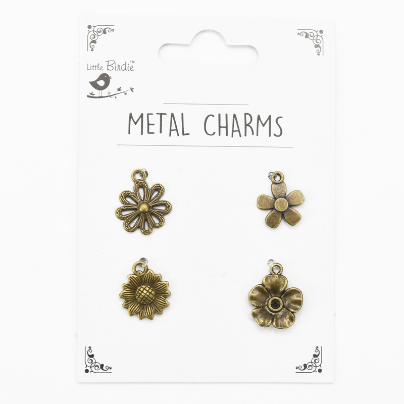 Metal Charms Spring Garden 4Pcs Pbci Ib