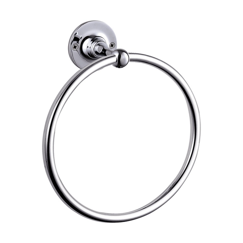 STOCKTON Traditional Towel Ring Chrome