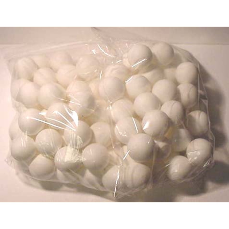 BALL SET (100) WHITE HDPE (GB & BOZO) [BZ3020X]