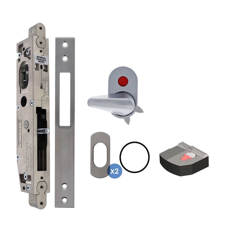 Carbine Acrobat Cylinder and Turn Standard model, Hinged Door, , No cylinder with  turnsnib includes escutcheons, suits Timber, , Taper Bolt