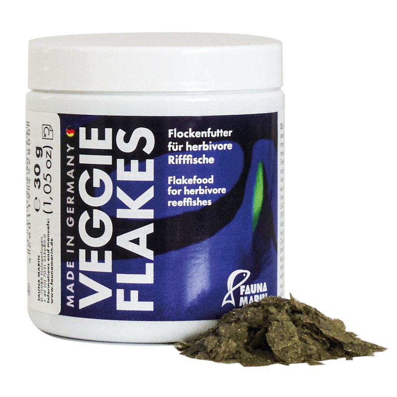 Fauna Marin Veggie Flakes Flockenfutter fr herbivore Rifffische M 30 g