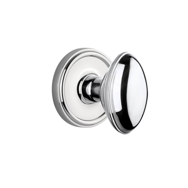 Georgetown Rosette with Eden Prairie Knob in Bright Chrome
