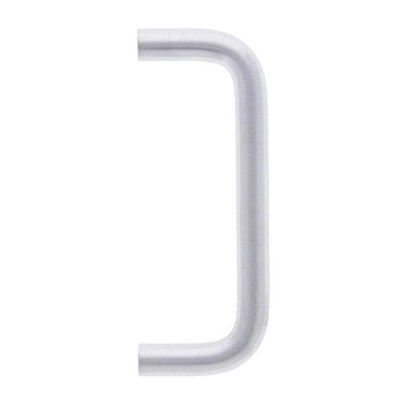 Lenlok Drawer D Handle, 76 X 8MM, Satin Chrome Plate