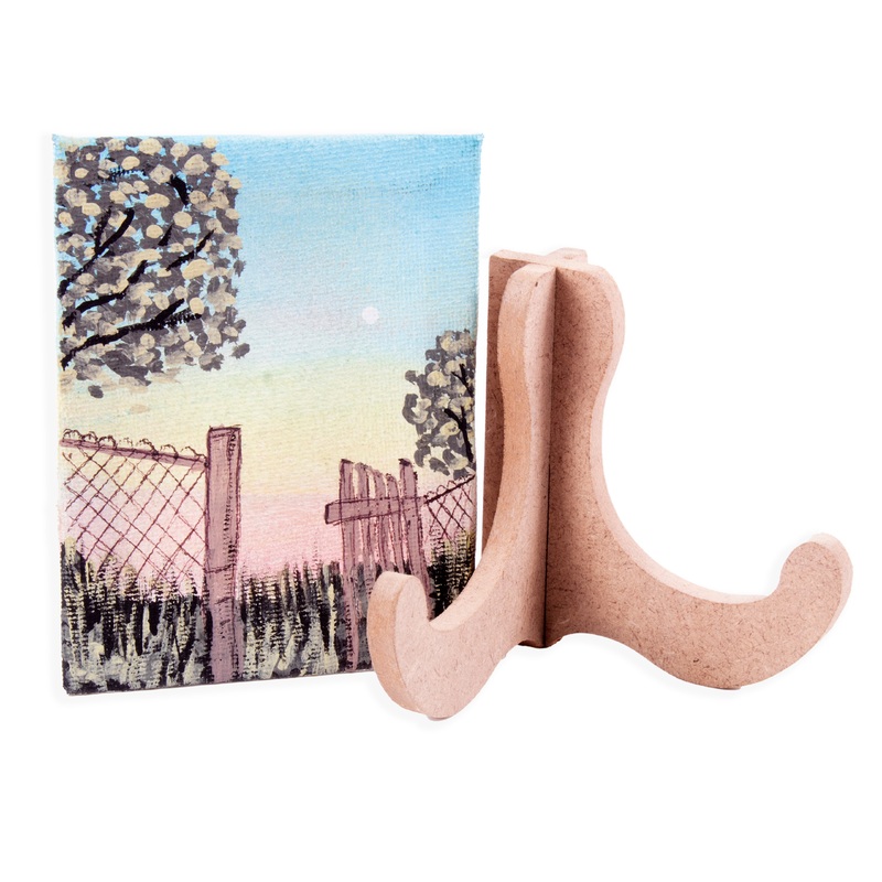 Mdf Interlocking Display Stand 3.5 X 4Inch 5.5Mm Thick Pack Of 4Pc Sw Lb