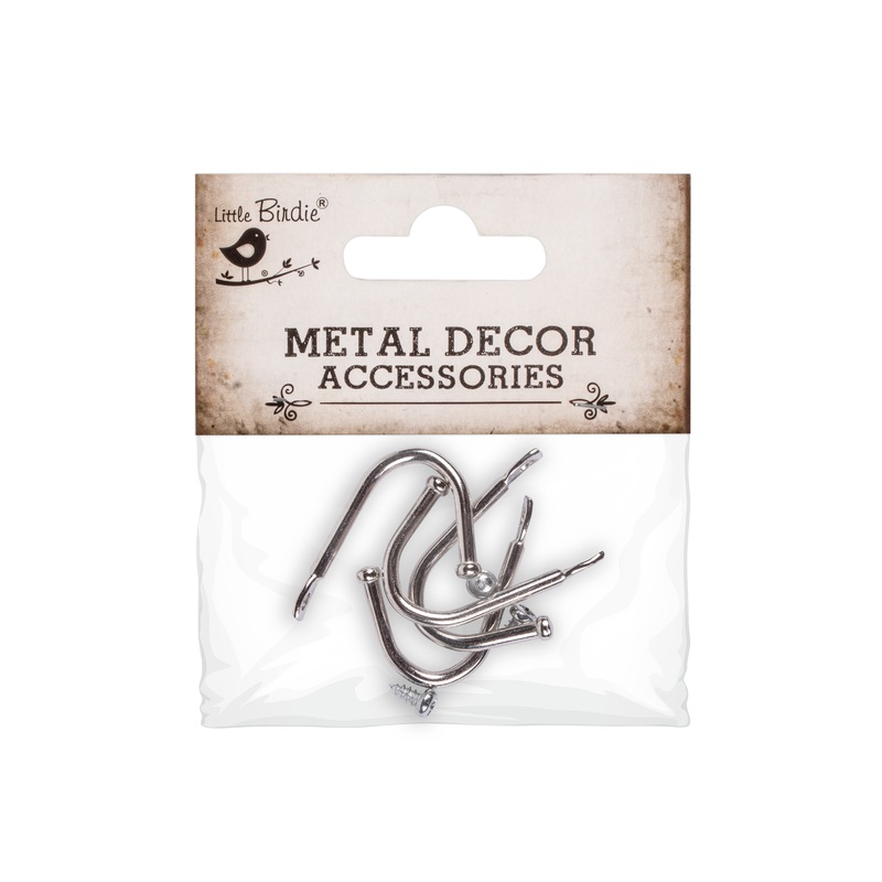 Multipurpose Hook With Screws 4Pc