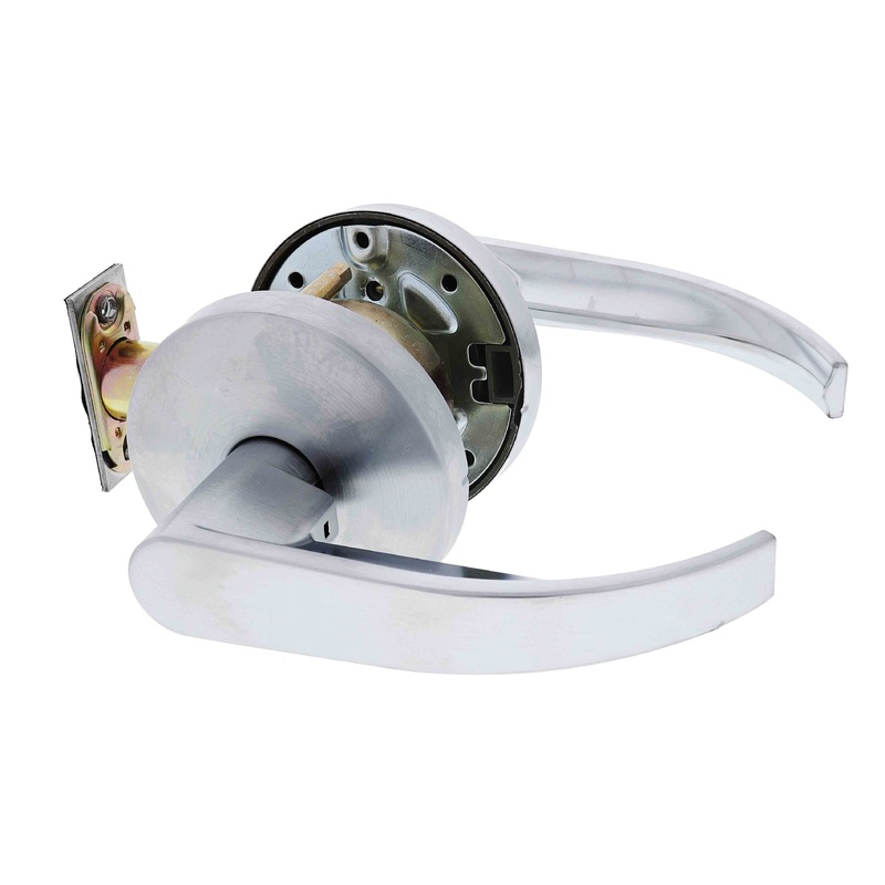 Carbine Doncaster 7000 Cylindrical Passage set, Disability Lever, 70mm backset,  , Boxed, Brushed Satin Chrome