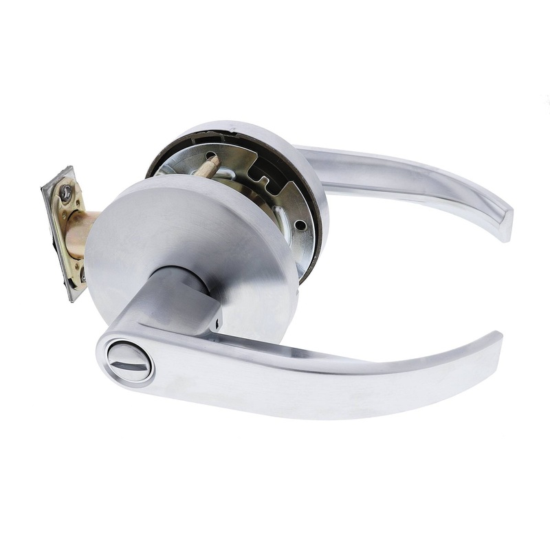 Carbine Doncaster 7000 Cylindrical Privacy set, Disability Lever, 70mm backset,  , Boxed, Brushed Satin Chrome