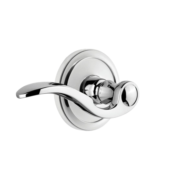 Circulaire Rosette with Bellagio Lever in Bright Chrome