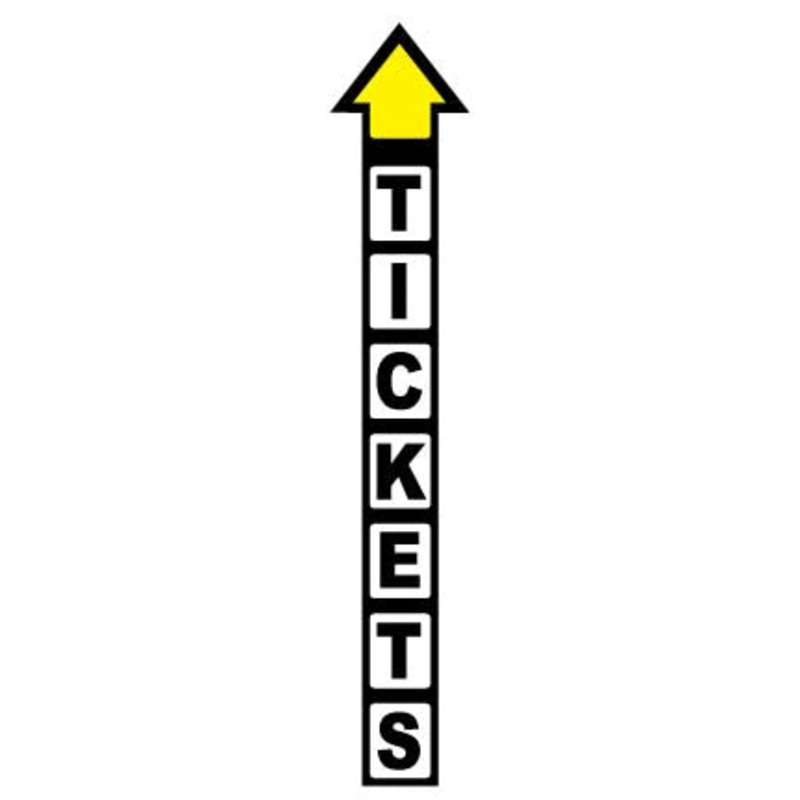 DECAL (TICKET ARROW) [WF7006]