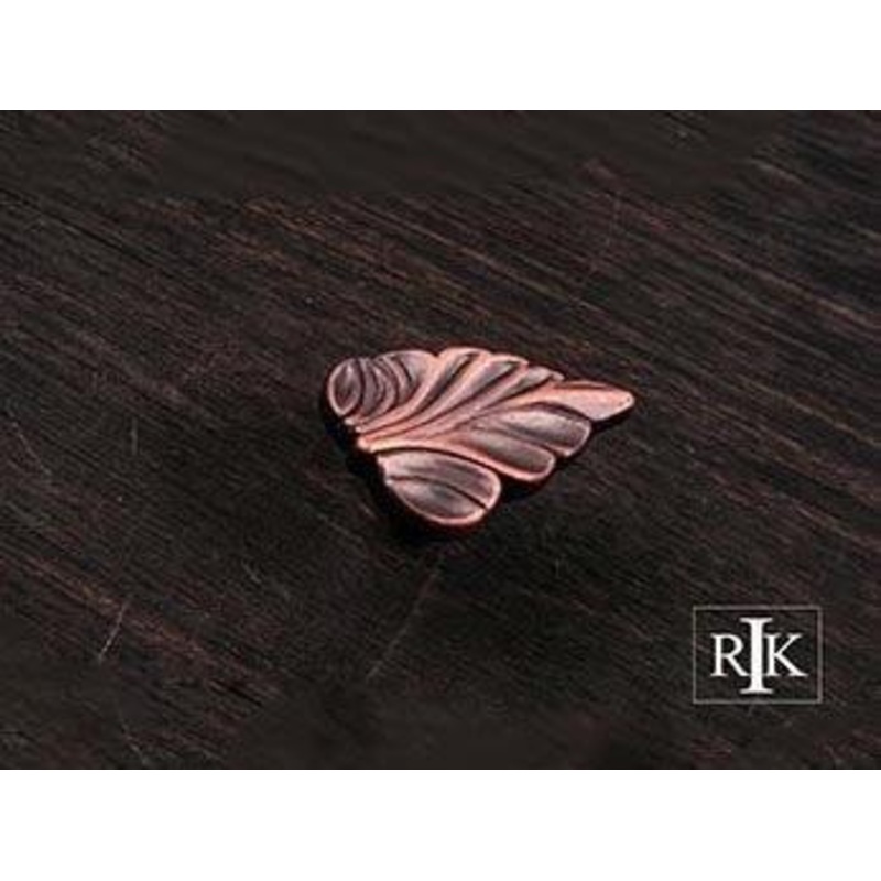 Leaf Knob 1 3/4 (44mm) – Distressed Copper