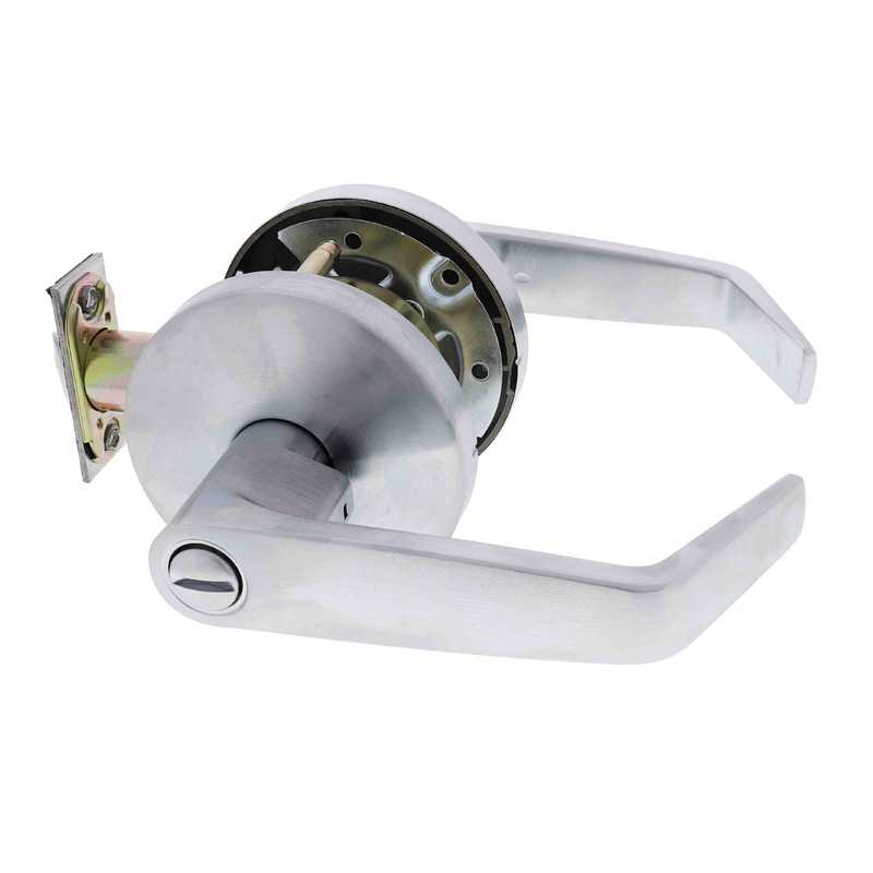 Carbine Doncaster 7000 Cylindrical Privacy set, Standard Lever, 60mm backset,  , Boxed, Brushed Satin Chrome